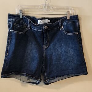 Torrid Blue Jean Shorts Distressed Summer Style